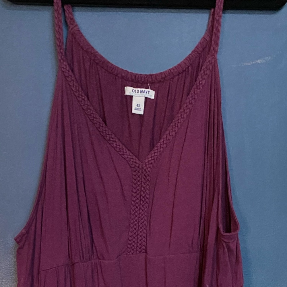 Plum colored maxi dress